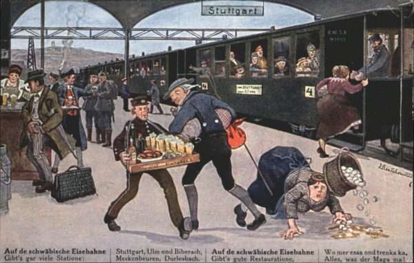 Bahnhof Schwäbische Eisenbahn Stuttgart Künstle