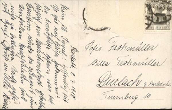 Kuenstlerkarte H. Böttcher Schwaben Tanz Trachten – Bild 2