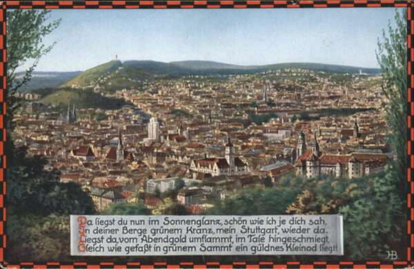 Kuenstlerkarte H. Böttcher Stuttgart