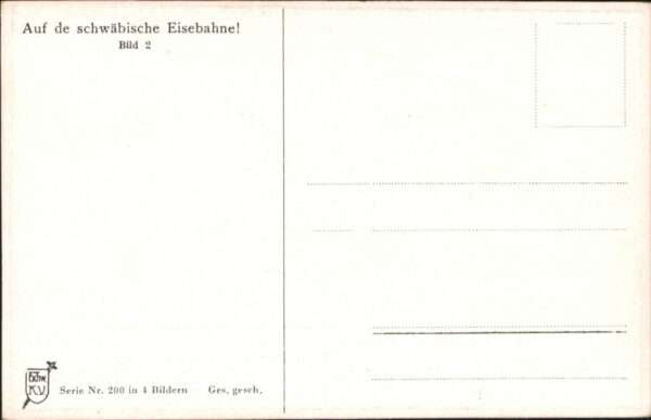 Kuenstlerkarte Hans Böttcher Schwäbische Eisenbahn Bah – Bild 2