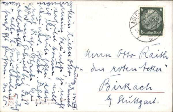 Kuenstlerkarte Hans Boettcher Schwäbische Eisenbahn Ba – Bild 2
