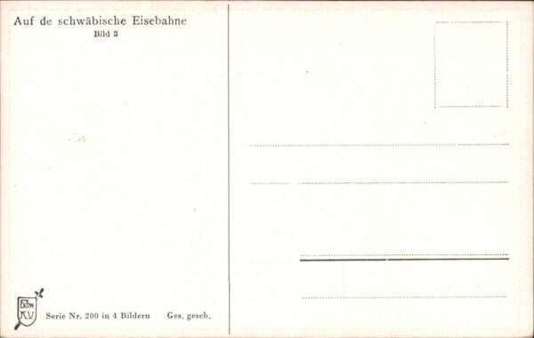 Kuenstlerkarte Hans Boettcher Schwäbische Eisenbahn Ba – Bild 2