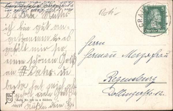 Kuenstlerkarte Hans Boettcher Schwäbische Eisenbahn Ba – Bild 2