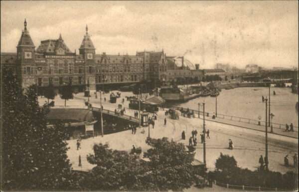 Amsterdam Niederlande Brücke Strassenbahn