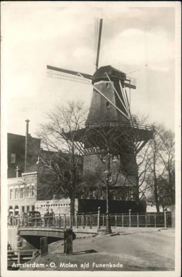 Amsterdam Niederlande Molen Funenkade Brücke