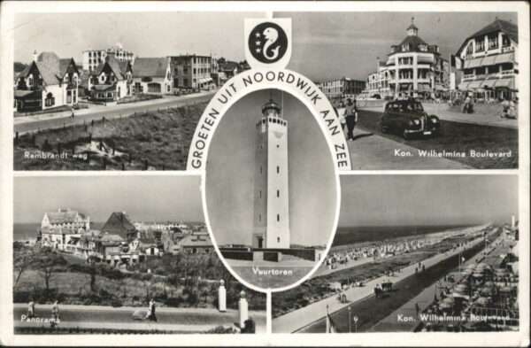Wijk aan Zee Groeten Rembrandtweg Wilhelmina Bouleva