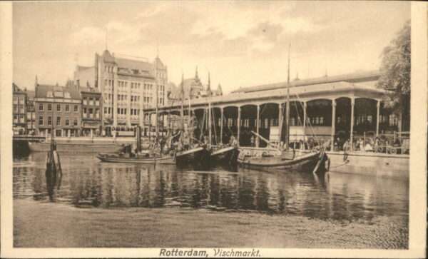 Rotterdam Vischmarkt Schiff