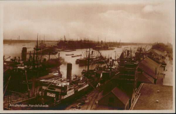 Amsterdam Niederlande Handelskade Schiff