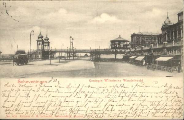 Scheveningen Köningin Wilhelmina Wandelhoofd Kutsche