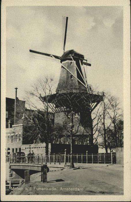 Amsterdam Niederlande Molen Funenkade