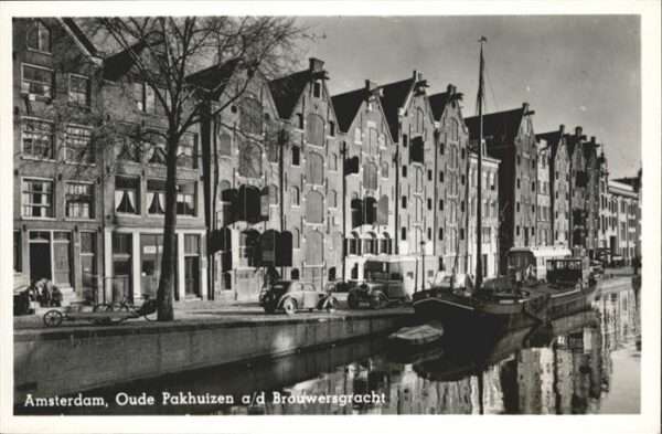 Amsterdam Niederlande Pakhuizen Brouwersgracht Schiff