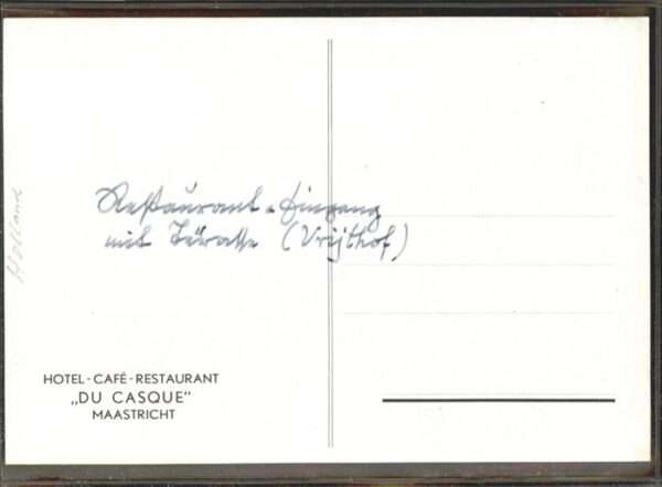 Maastricht Hotel Restaurant Cafe Du Casque – Bild 2
