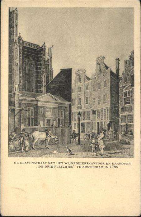 Amsterdam Niederlande gravenstraat Pferd