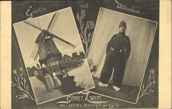 Volkendam Holländisch Deutscher Sänger Gerrit War