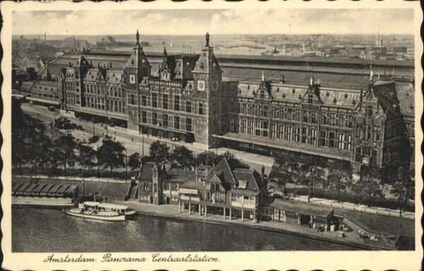 Amsterdam Niederlande Centralstation Schiff