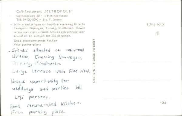 Utrecht Cafe Restaurant Metropole – Bild 2
