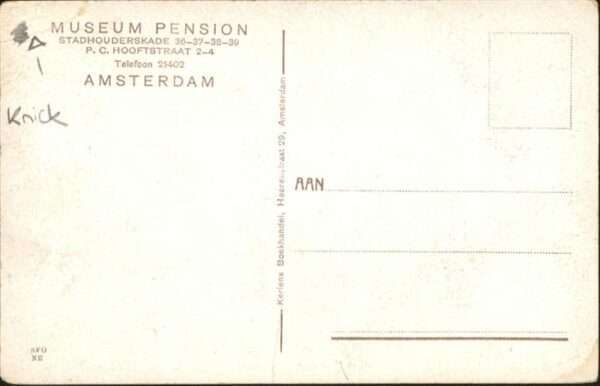 Amsterdam Niederlande Museum Pension – Bild 2