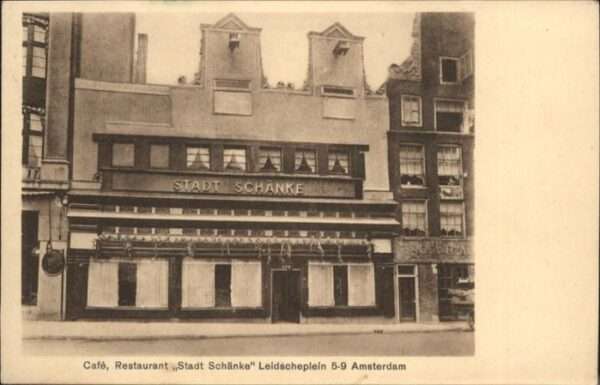Amsterdam Niederlande Cafe Restaurant Stadt Schänke Leidschep
