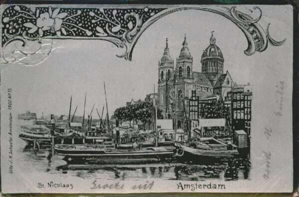 Amsterdam Niederlande Schiff St Nicolaas