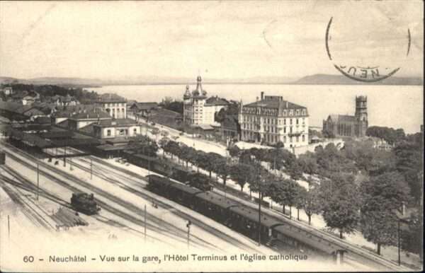 Neuchatel NE Hotel Terminus Eglise Catholique Zug