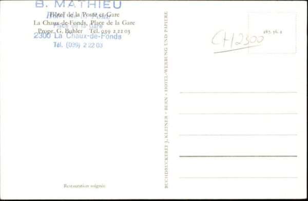 La Chaux-de-Fonds Hotel Post – Bild 2