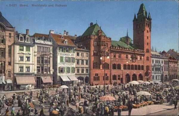 Basel BS Marktplatz Rathaus