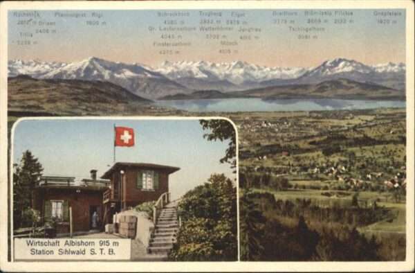 Albishorn Wirtschaft Station Sihlwald