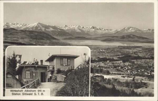 Albishorn Wirtschaft Station Sihlwald