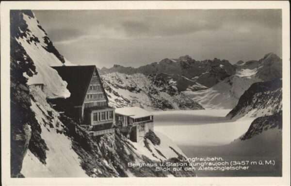Jungfraubahn Berghaus Station jungfraujoch Aletschgl