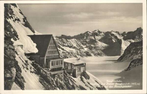 Jungfraubahn Berghaus Station Jungfraujoch Aletschgl