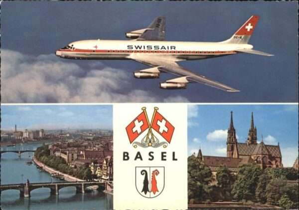 Basel BS Brücke Flugzeug