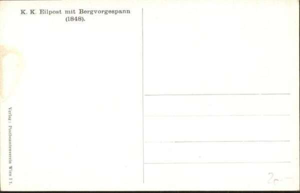 Postkutsche Neujahr Eilpost Bergvorgespann 1848 – Bild 2