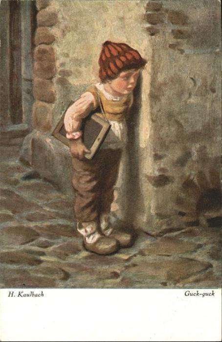 Kaulbach Hermann Guck Guck Schultafel
