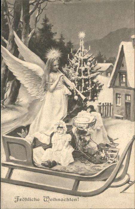 Engel Weihnachten Schlitten