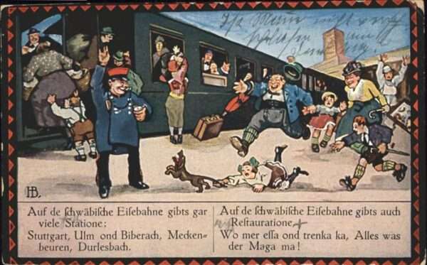 Boettcher Hans Stuttgart Schwäbische Eisenbahn Bahnhof