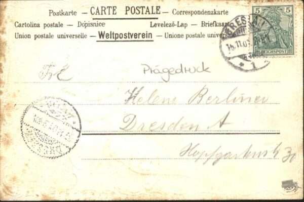 Voegel Prägedruckkarte – Bild 2