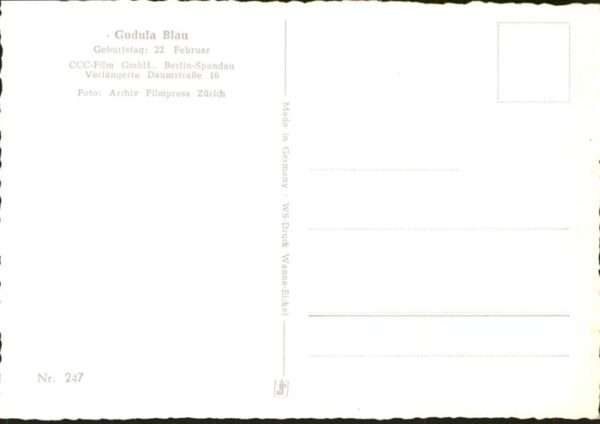 Schauspieler Gudula Blau – Bild 2