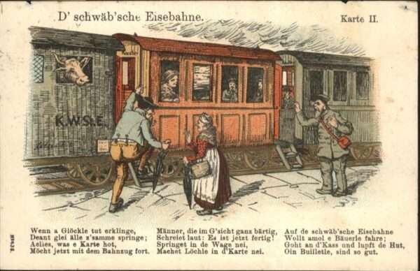 Eisenbahn Schwäbische Eisenbahn Gedicht