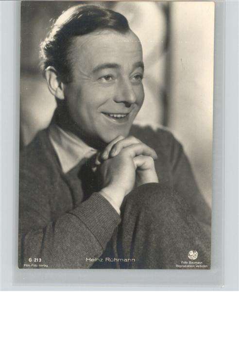 Verlag Film-Foto-Verlag Nr. Heinz Rühmann G 213