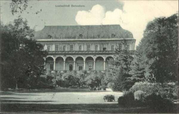 Prag Prahy Prague [Stempelabschlag] Lustschloss Belvedere