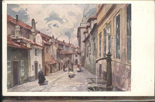 Prag Prahy Prague Künstler Ferd Engelmüller