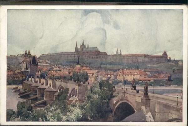 Prag Prahy Prague Chateau Brücke