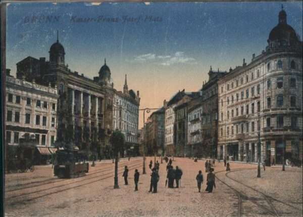 Bruenn Brno Kaiser Franz Josef Platz Strassenbahn
