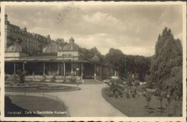 Karlsbad Eger Gaststätte Kurpark