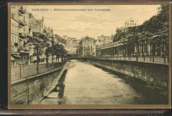 Karlsbad Eger Mühlbrunnenkolonade Kreuzstrasse