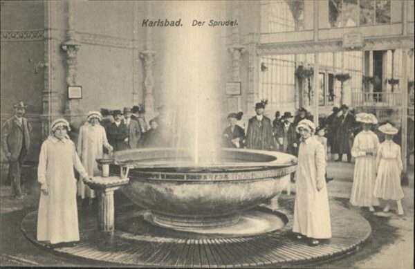 Karlsbad Eger der Sprudel
