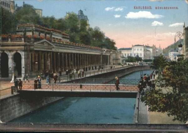 Karlsbad Eger Mühlbrunnen Brücke