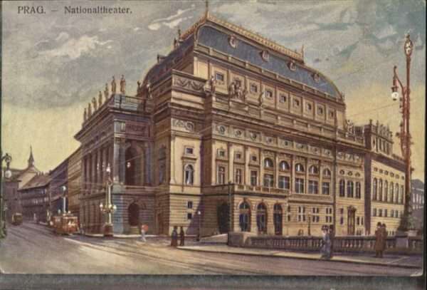 Prag Prahy Prague Nationaltheater Strassenbahn