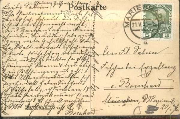 Marienbad Tschechien Boehmen Parkanlagen Cafe Waldmühle – Bild 2