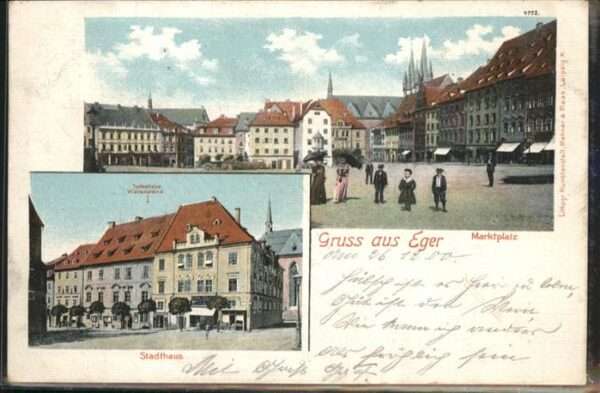 Eger Cheb Tschechien Marktplatz Stadthaus